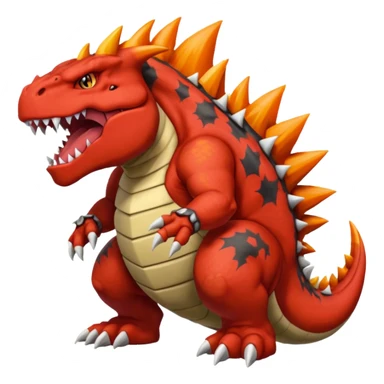 Groudon-Tyranitar-Bowser-Tyrantrum-Charizard-fusion sticker