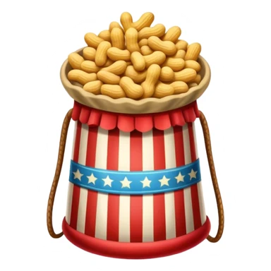 Bag of peanuts at the circus sticker