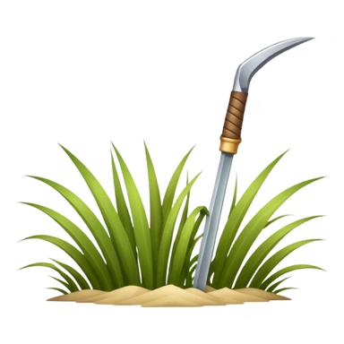 Beige A blade of grass sticker