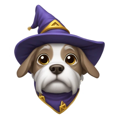 wizard dog sticker