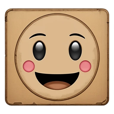 homeless cardboard sign icon, rectangle text on it sticker