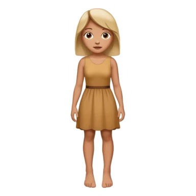 A women standing with her big toe pressed against a wall, facing the wall sticker