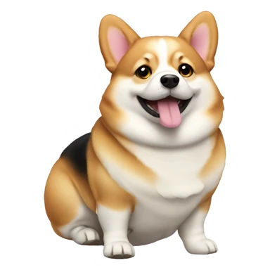 corgie fat  sticker