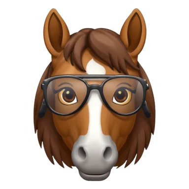Horse wearing sunglasses looking at u confused  sticker