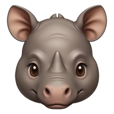 Cute baby rhino  sticker