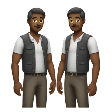 Man with a third arm under his stomach  sticker