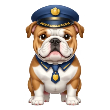 bulldog ingles postman sticker