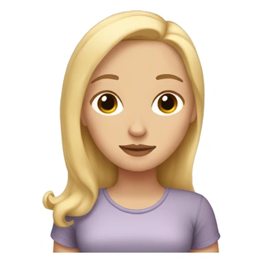 White girl blonde hair sleeping with dachshund sticker