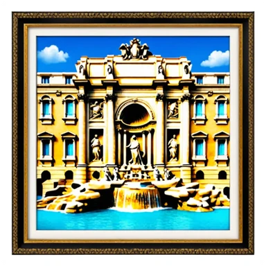 Trevi Fountain sticker