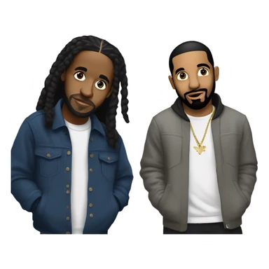 Drake and kenrick lama sticker