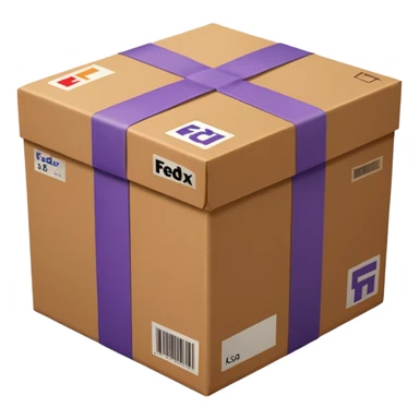 FedEx delivery parcel sticker