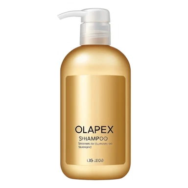 Luxury Olaplex shampoo bottle sticker