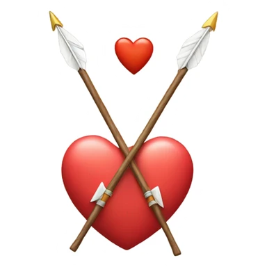 bow and heart arrow sticker