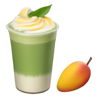Mango Matcha Latte sticker