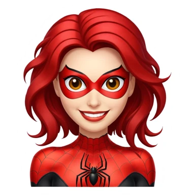 Spider woman smiling sticker