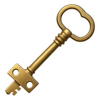 The design is an antique-style (or "skeleton") key. The color is a worn, textured gold or brass, which will stand out against YouTube's dark mode and ties into the yellow text boxes on your thumbnails. The key itself symbolizes "unlocking" the "unseen" or "secret" stories you cover. sticker