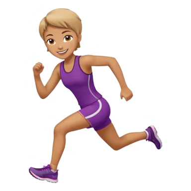 run girl sticker