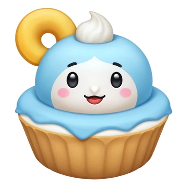 Verificacion azul de tiktok redonda medio celeste con la palomita blanca chillante sticker