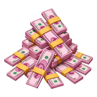 Pink money  sticker