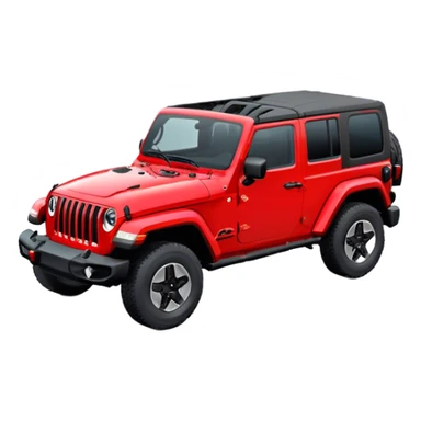 Jeep Wrangler - Jeep (Model Year: 2022) (Iconic colour: Red) sticker