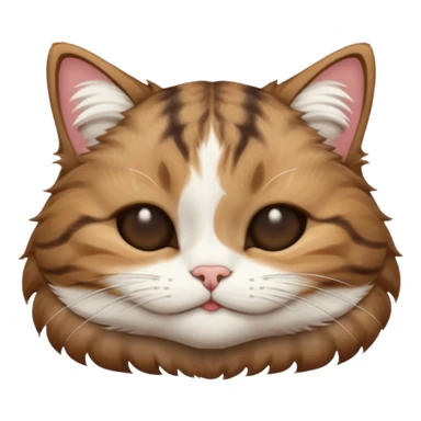 dark brown tabby and white cat upside down with eyes closed sticker