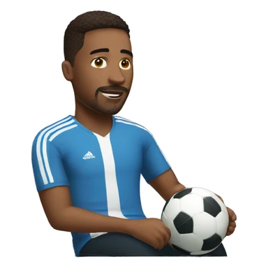 Guy playing fifa sticker