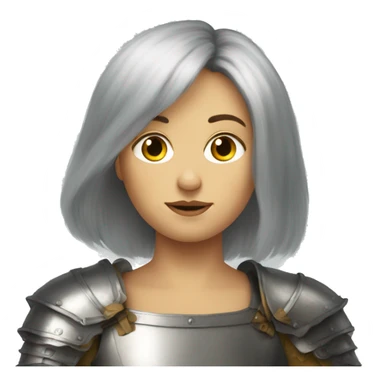 Joan of arc but with really Lucious hair sticker