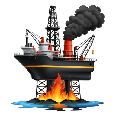 destruction of oil rig sticker