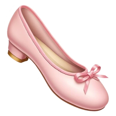 Pink ballet shoe sticker