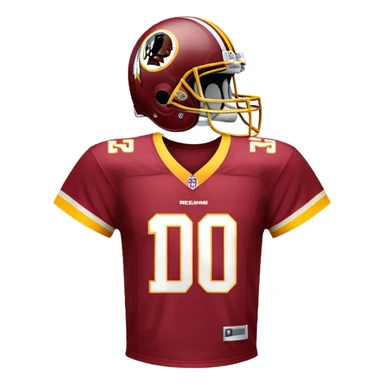 Washington Redskins jersey sticker