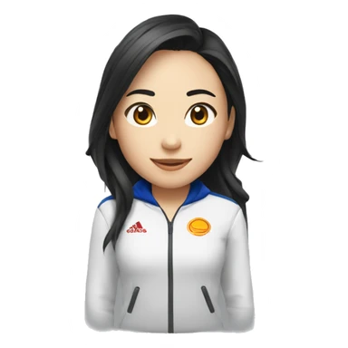 Aya Nakamura avec la flamme des jeux olympiques  sticker