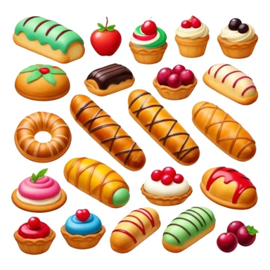 Italian pastries sticker