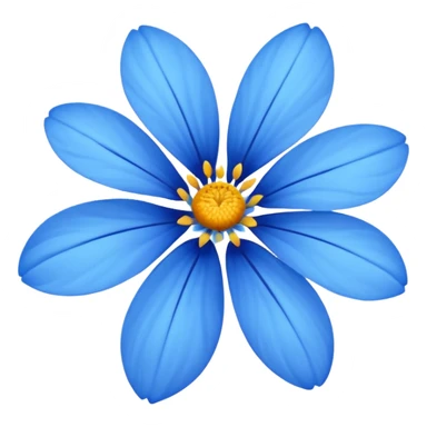 Flor azul sticker