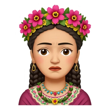 Frida Kahlo crying sticker