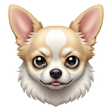 Angry white and black Chihuahua sticker