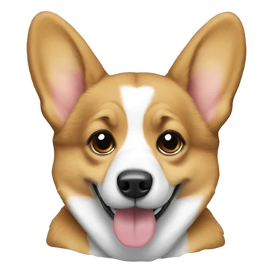 Corgi wearing hoodie sticker