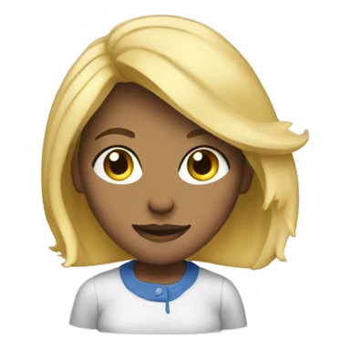 Blonde girl posing sticker