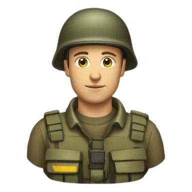 ukraine's soilder sticker