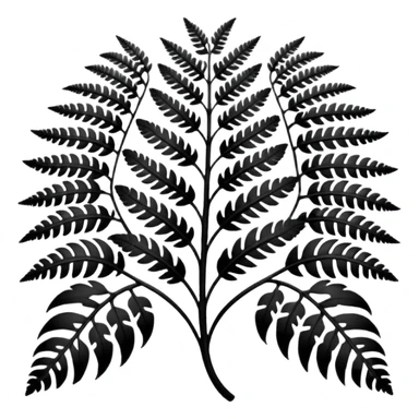 Fern Maori design.. sticker
