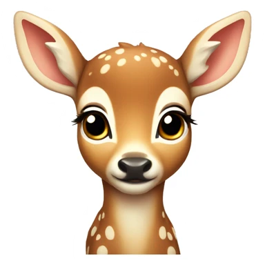 Cute baby deer sticker