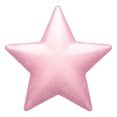 pale pink star sparkle sticker