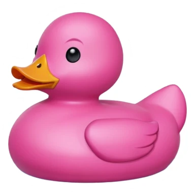 pink toy duck sticker