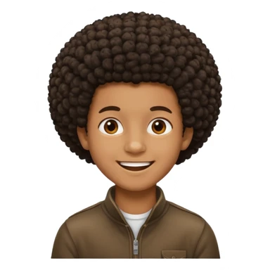Black boy with a small afro  sticker