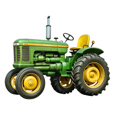 green farm tractor sticker