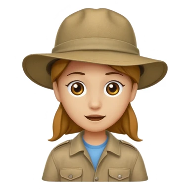 safari hat sticker