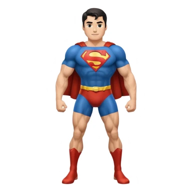 super man with leg sticker