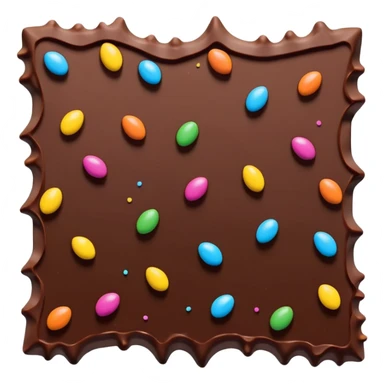 Broken Chocolate Bark with Sprinkles sticker