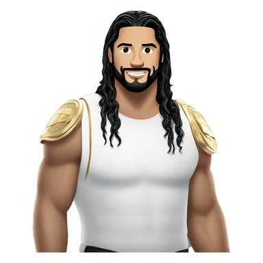 ROMAN REIGNS with undisputed championship  sticker