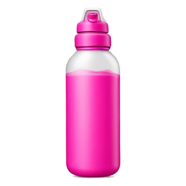 hot pink water bottle isolated sticker