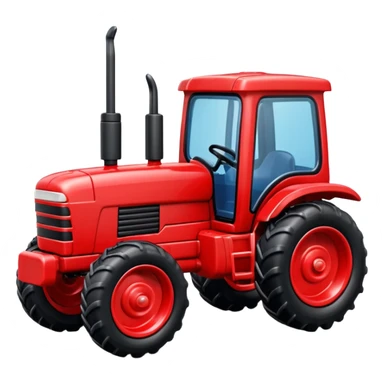 plastic toy  tractor sticker